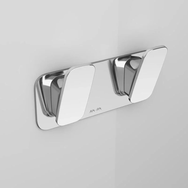 Двойной крючок для полотенец AM.PM Inspire 2.0 хром A50A35600 (детальная фотография), металлические