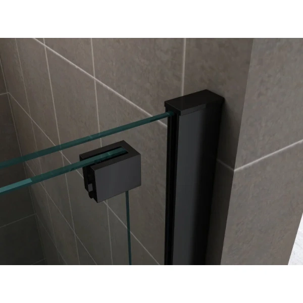 Душевая дверь Abber Komfort 120 см стекло прозрачное AG09120B (детальная фотография), стеклянные