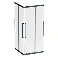 Душевой уголок Am.Pm Func 90x90 см профиль черный, стекло прозрачное