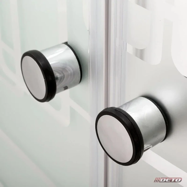 Душевая кабина DTO EM 120x80 см с крышей левая EM1512L (детальная фотография), хромированный профиль