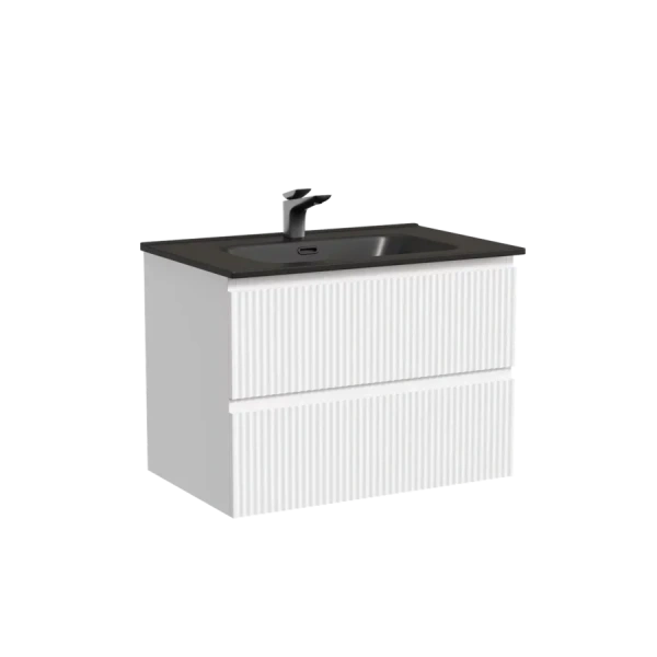 Тумба под раковину подвесная Sancos Snob R 70 см Bianco SNR70W (детальная фотография), белая