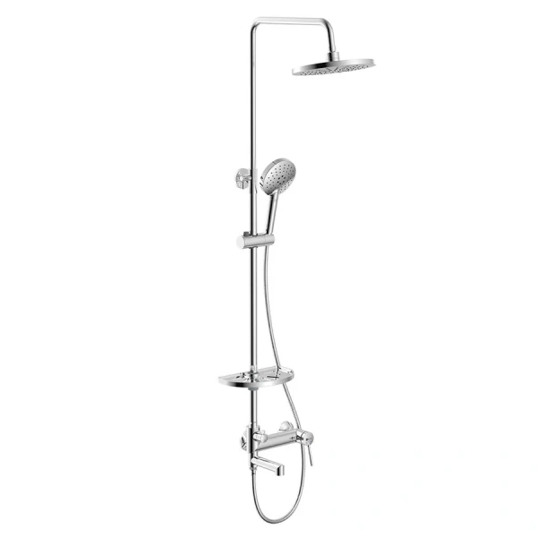 Душевая стойка Lemark Minima с поворотным изливом, хром LM3862C (детальная фотография)
