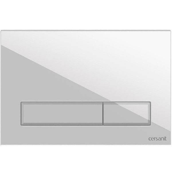 Клавиша смыва Cersanit Blick пластик белая матовая 64113 (детальная фотография)