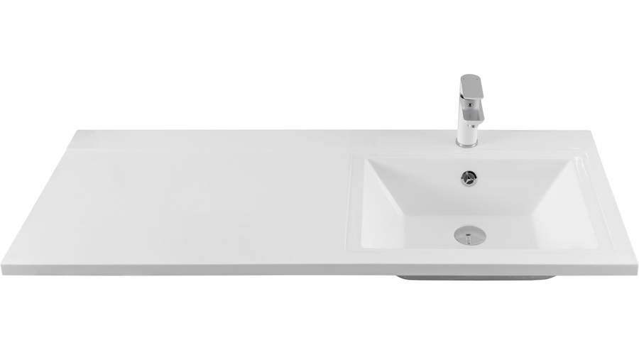 Раковина над стиральной машиной Aquanet Персона 120 см правосторонняя 168174 (детальная фотография), белые