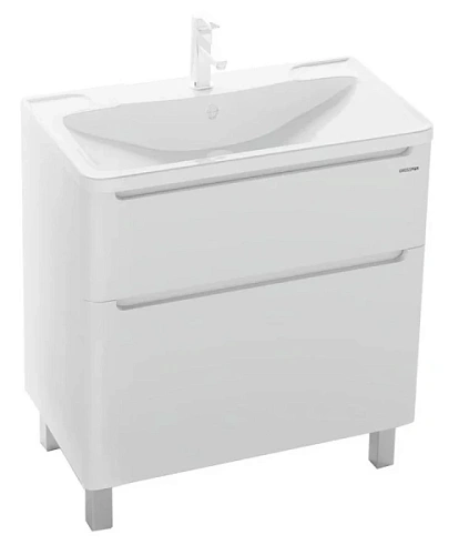 Тумба под раковину напольная Grossman Адель 80 см белая - фото 1