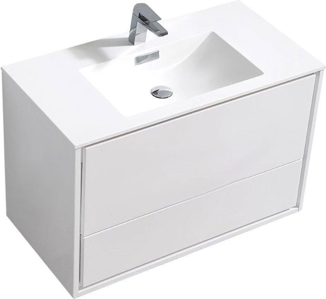 Тумба под раковину подвесная Vincea Alessia 90 см L.White VMC-1S900LW (детальная фотография)
