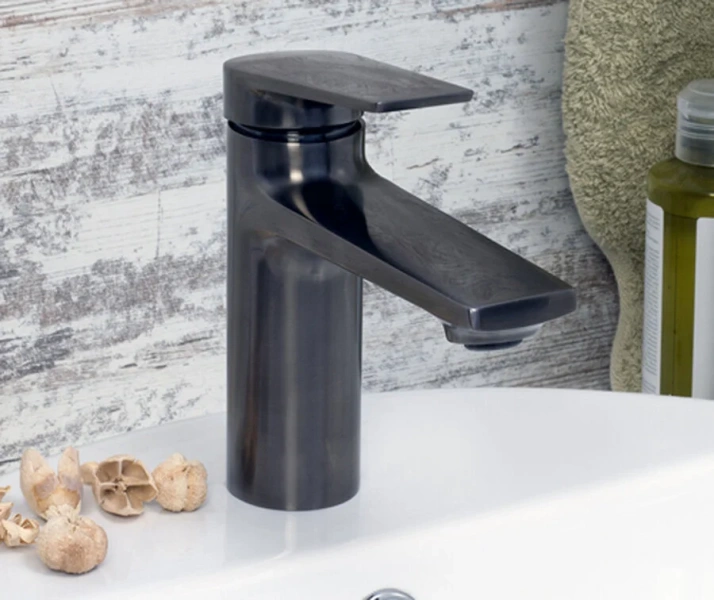 Смеситель для раковины WasserKRAFT Wiese оружейная сталь 8403 (детальная фотография), современные, hi-tech