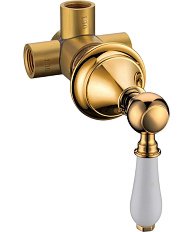 Переключатель потоков Boheme Imperiale ручка белая керамика