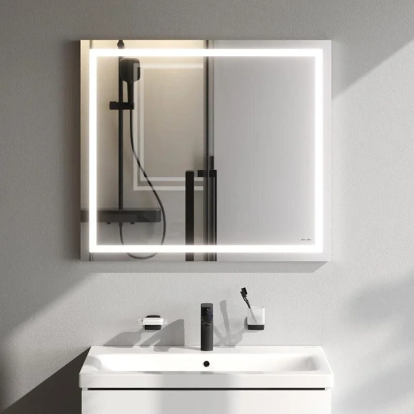 Зеркало с подсветкой Am.Pm Gem 80 см универсальное M91AMOX0801WG (детальная фотография), 80 см