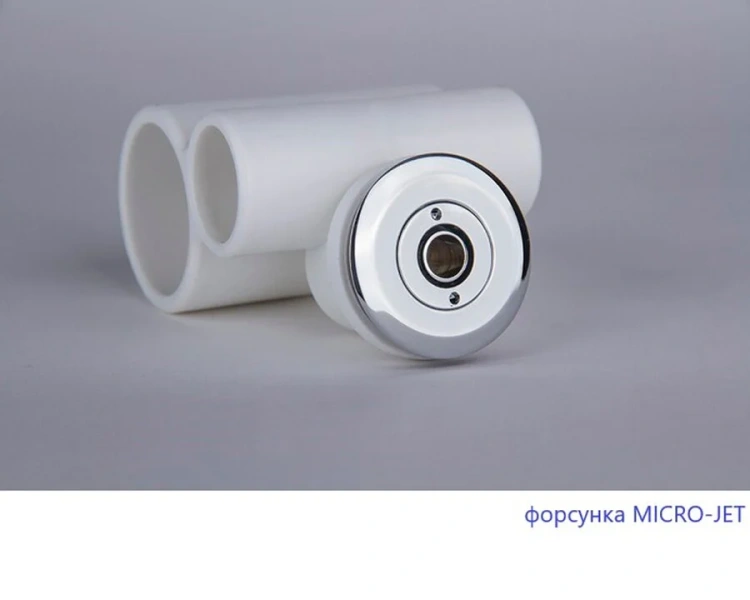 Ванна гидромассажная Whitecross Layla Ultra, 180 х 80 см, увеличенная толщина акрила, усиленная армировка, белый/хром, 0102.180080.100.ULTRA.CR (детальная фотография), с гидромассажем