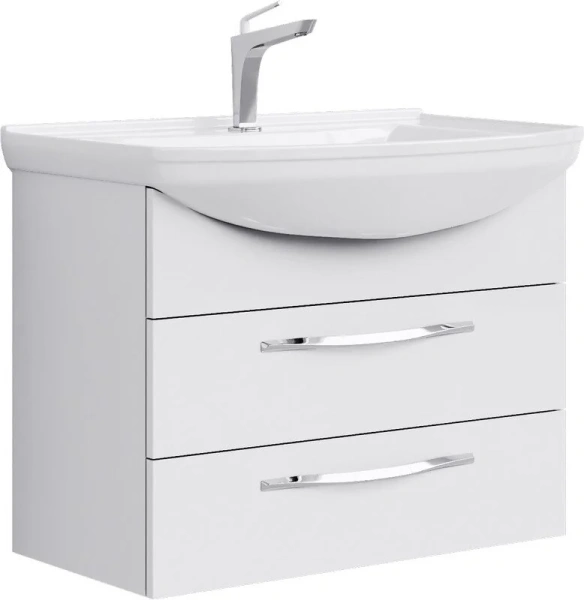 Тумба под раковину подвесная Aqwella Аллегро 75 см белая Agr.01.07/2 (детальная фотография)