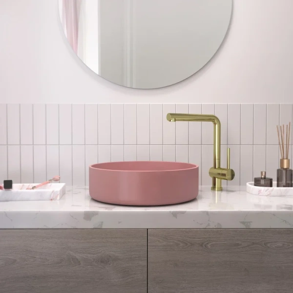 Раковина Omoikiri Mira ro 40 см розовая 4972067 (детальная фотография), современные, hi-tech