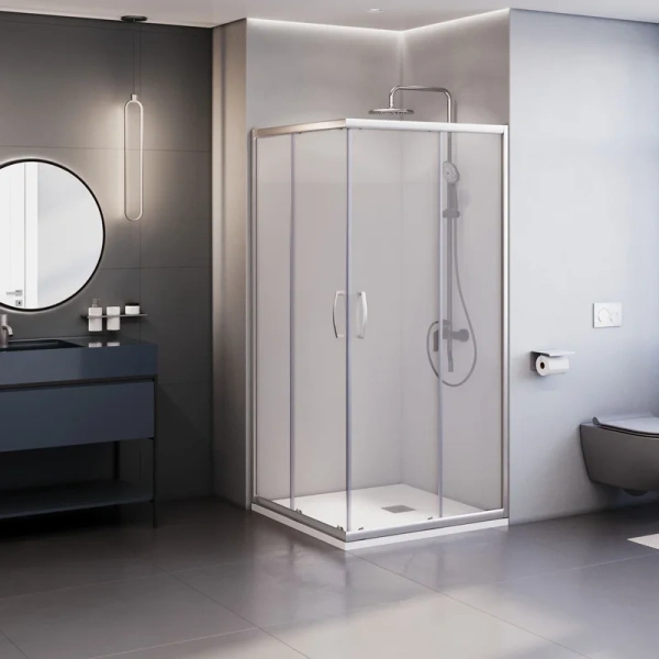 Душевой уголок RGW Dolphin TN-31 90х90 см профиль хром, стекло прозрачное 41933199-11 (детальная фотография)