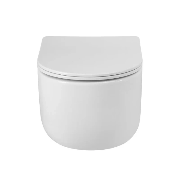 Унитаз подвесной BelBagno Soft со смывом Торнадо BB084CH-TOR/SC (детальная фотография), белые