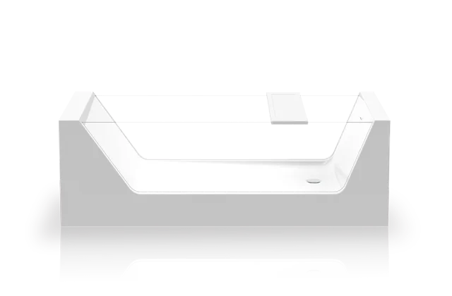 Ванна акриловая Knief Look 0100-250 180 х 80 см с прозрачными боковыми стенками (детальная фотография)