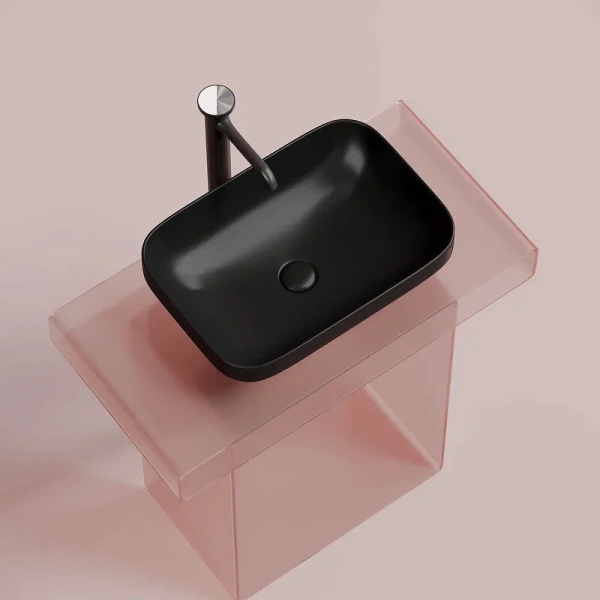 Раковина Ceramica Nova Element 50 см черная матовая CN6055MB (детальная фотография), накладные (на столешницу)