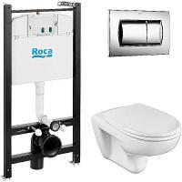 Унитаз с инсталляцией Roca Mateo с сиденьем