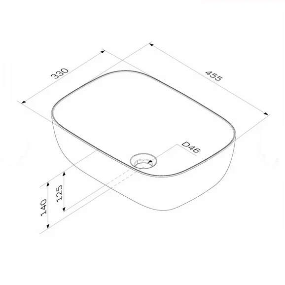 Раковина Am.Pm Func 45 см белая M8FWCC10450WG (детальная фотография), современные, hi-tech