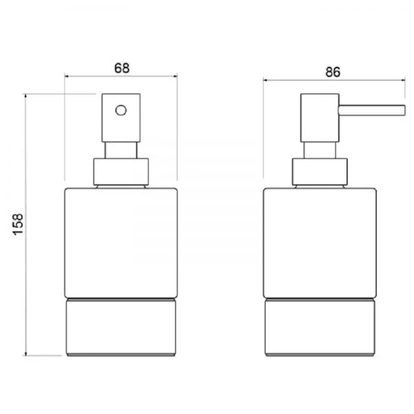 Дозатор для мыла Timo Saona золото матовое 13239/17 (детальная фотография), современные, hi-tech