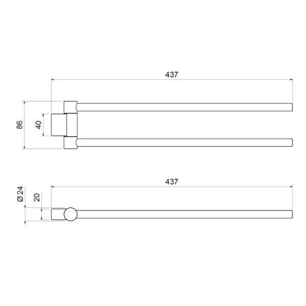 Полотенцедержатель Timo Luiro золото матовое 18559/17 (детальная фотография), современные, hi-tech