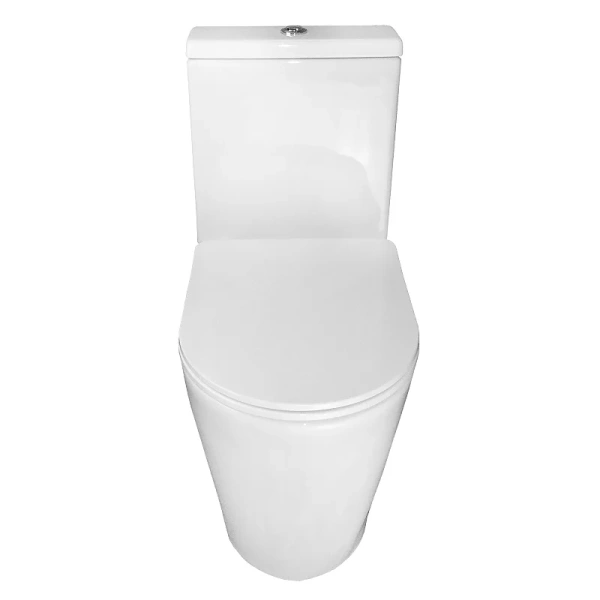 Унитаз компакт Azario Flin белый AZ-1363C (детальная фотография), с нижним подводом воды