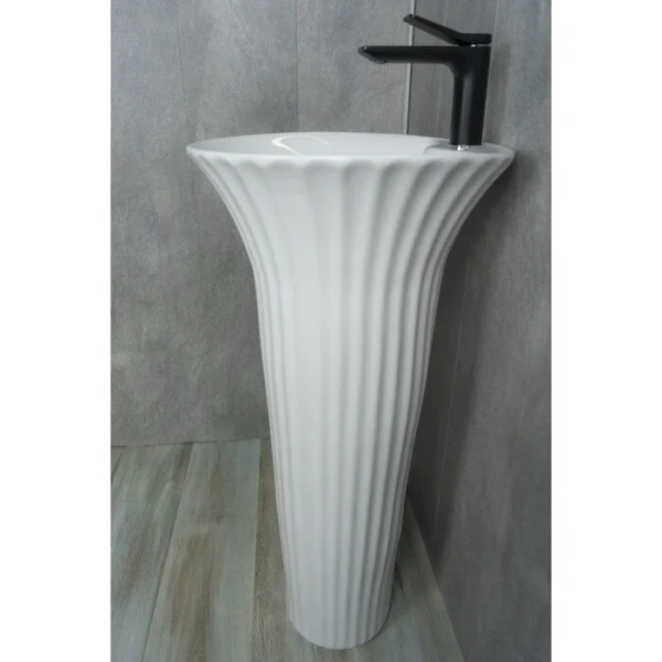 Раковина напольная GID Autonomo Nb132 41 см белая 81113 (детальная фотография), керамические