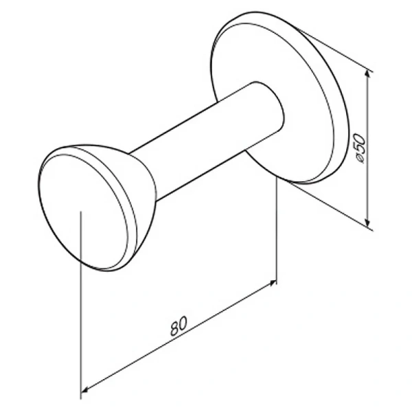 Крючок для ванной Am.Pm Sensation хром A3035800 (детальная фотография), современные, hi-tech