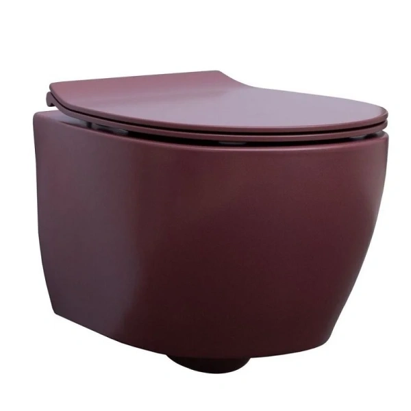 Унитаз подвесной Allen Brau Fantasy бордо 4.11004.BD (детальная фотография)