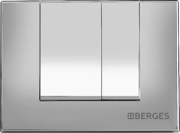 Клавиша смыва BERGES Novum S3 хром глянецевая 040043 (детальная фотография)