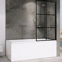 Неподвижная стенка Abber Immer Offen 80x140 см стекло прозрачное с рисунком