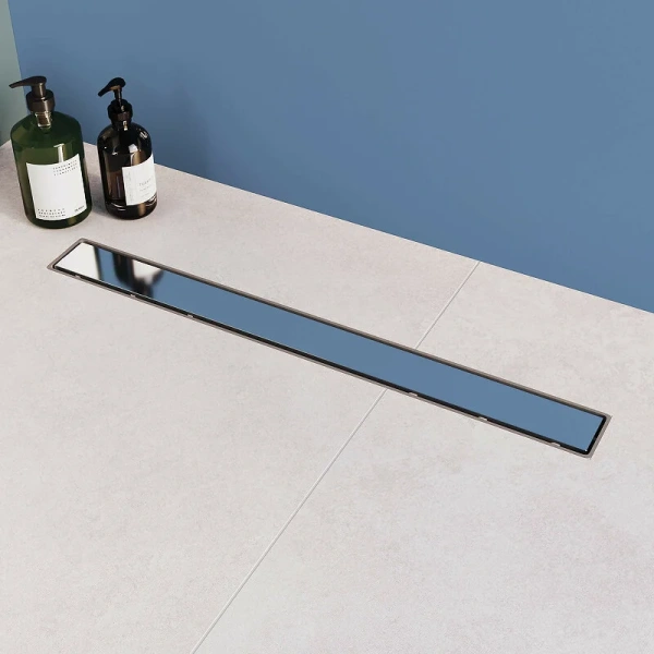 Душевой лоток RGW Drain Leo 60 см хром 60212160-01 (детальная фотография), для монтажа в пол