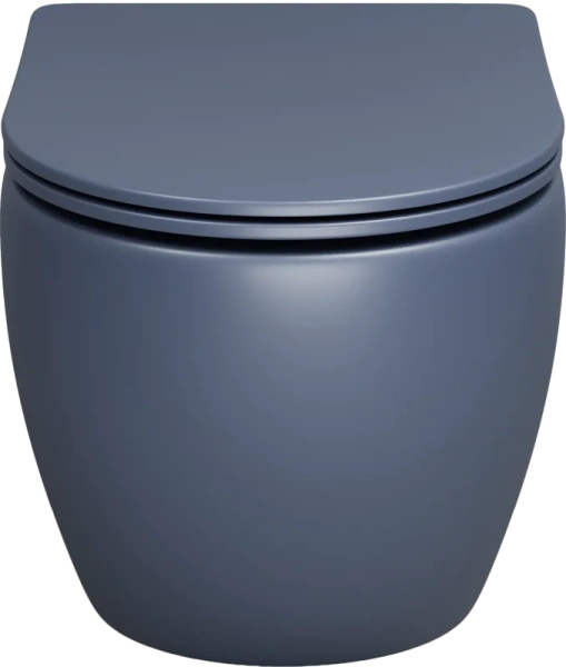 Унитаз подвесной Grossman Color синий матовый GR-4411BLMS (детальная фотография), фаянс, керамика