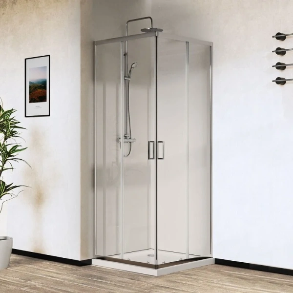 Душевой уголок Vincea City VSS-5CT8010 100х80 см прямоугольный (детальная фотография), современные, hi-tech
