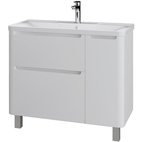 Тумба под раковину напольная Grossman Адель 99,4 см белая 1010002 (детальная фотография)