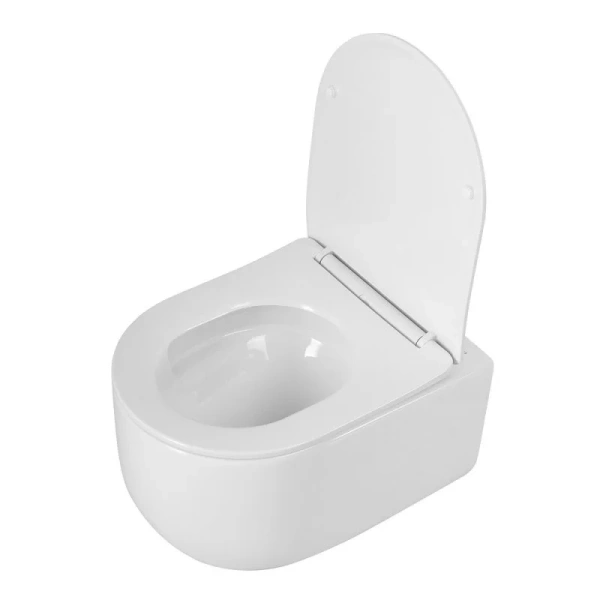 Унитаз подвесной BelBagno Soft со смывом Торнадо BB084CH-TOR/SC (детальная фотография), без бачка, со скрытым бачком