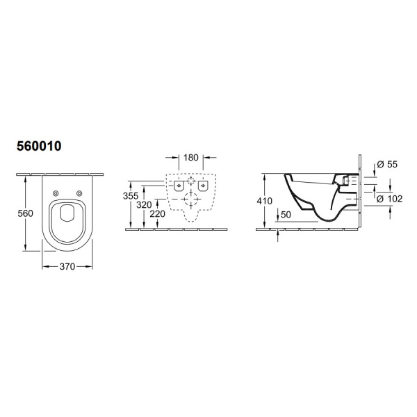 Схема (детальная фотография), без бачка, со скрытым бачком