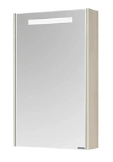 Зеркальный шкаф с подсветкой Акватон Верди 50 см белый, ясень фабрик