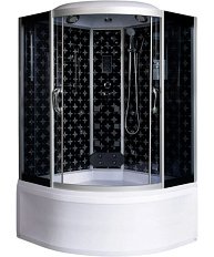 Душевой бокс River Temza 120x120 см с поддоном стекло тонированное