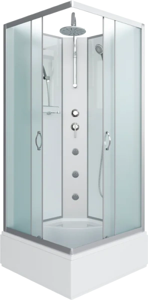 Душевая кабина Niagara Classic 90х90 см стекло матовое 11081424BKTG (детальная фотография)