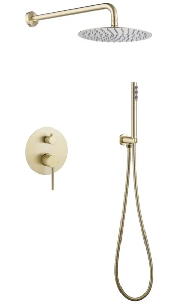 Душевой комплект Abber Emotion золото матовое AF8818G (детальная фотография)