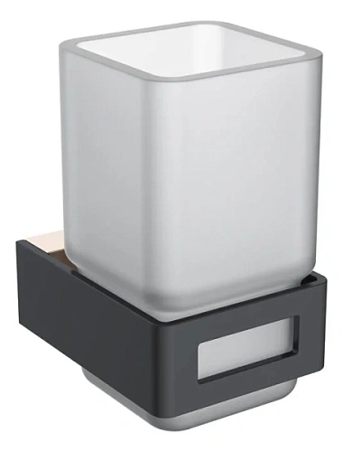 Стакан для ванной Boheme Q черный/золото - фото 9