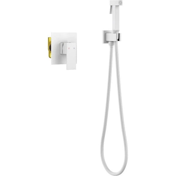 Гигиенический душ со смесителем Timo Selene белый 2089/16SM (детальная фотография)