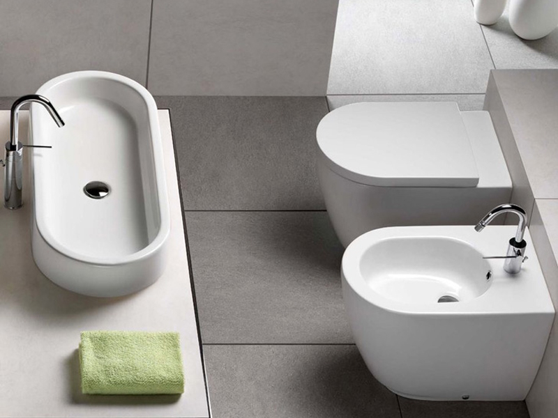 Раковина Hatria Area Y0UF01 80х35 см (детальная фотография), накладные (на столешницу), пристенные