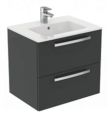 Тумба с раковиной подвесная Ideal Standard Tempo E0572 60 см с 2-мя ящиками