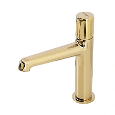 Смеситель для раковины BelBagno Uno с донным клапаном, золото