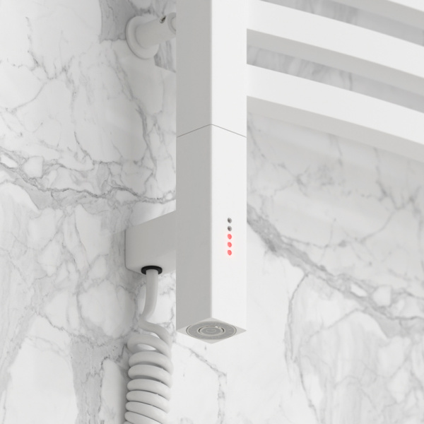 Полотенцесушитель электрический Сунержа Аркус 3.0 60x100 см матовый белый, левый 30-5704-1060 (детальная фотография), белыe