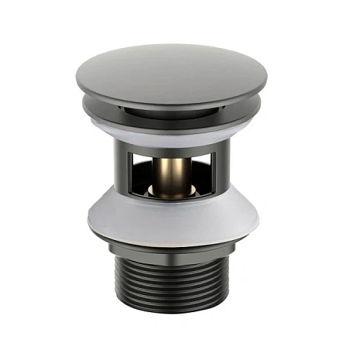 Донный клапан Акватек оружейная сталь - фото 1