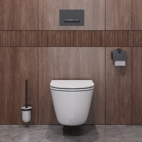 Унитаз подвесной Cezares Relax безободковый CZR-3806-53-TH-TOR/SC (детальная фотография), недорогие, безободковые, сиденье с микролифтом , с антивсплеском