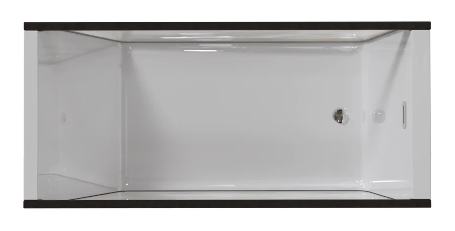 Ванна Aima Design Neo 170 x 75 см, 2 стекла серое матовое, отдельностоящая, белый, 01нео1775с2с (детальная фотография), прямоугольные