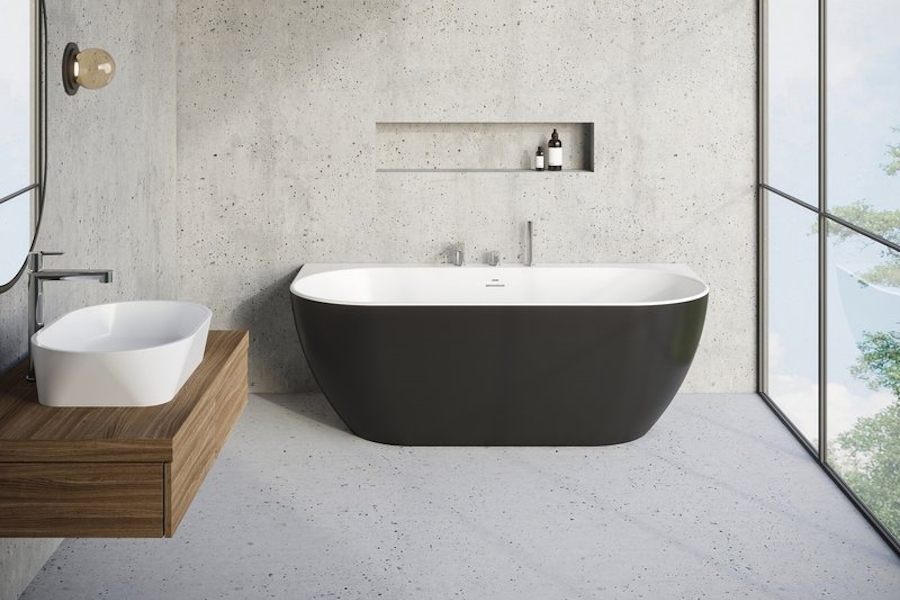 Ванна акриловая Ravak Freedom W 166х80 см черная XC00100027 (детальная фотография), акриловые